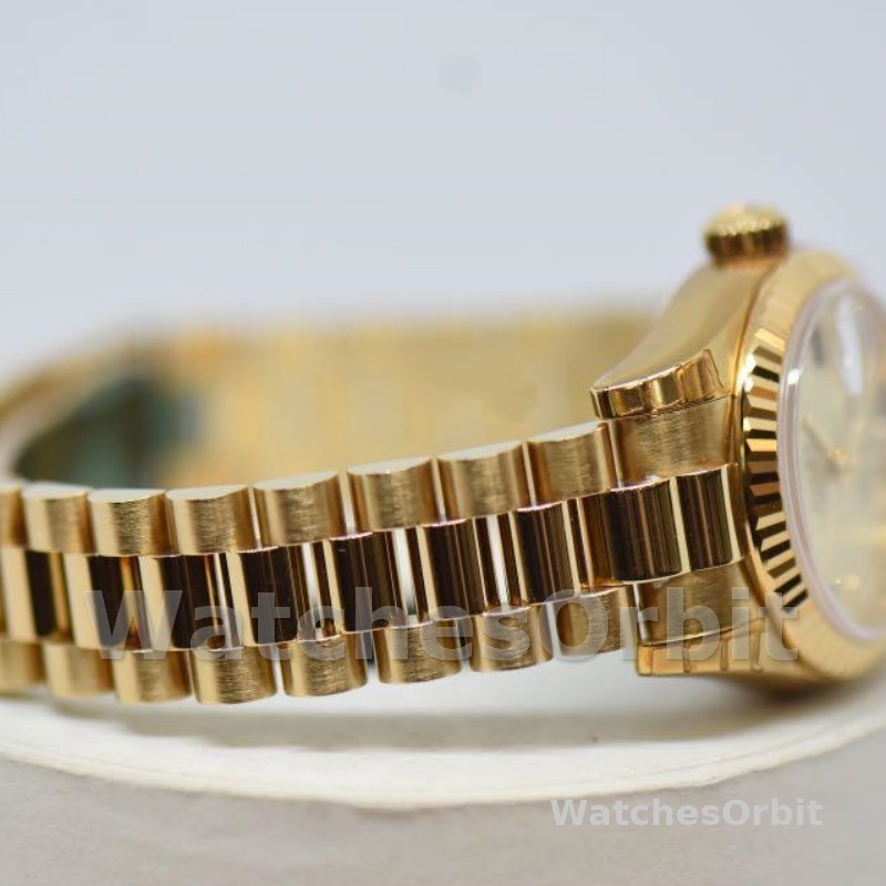 Rolex Datejust 179178 Champagne Index Dial Yellow Gold 26MM Lady Replica Watch