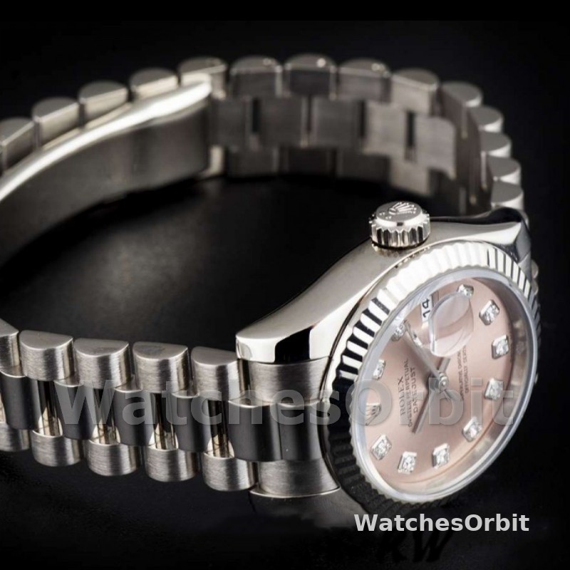 Rolex Datejust 179179 Pink Diamond Dial Fluted Bezel 26MM Lady Replica Watch