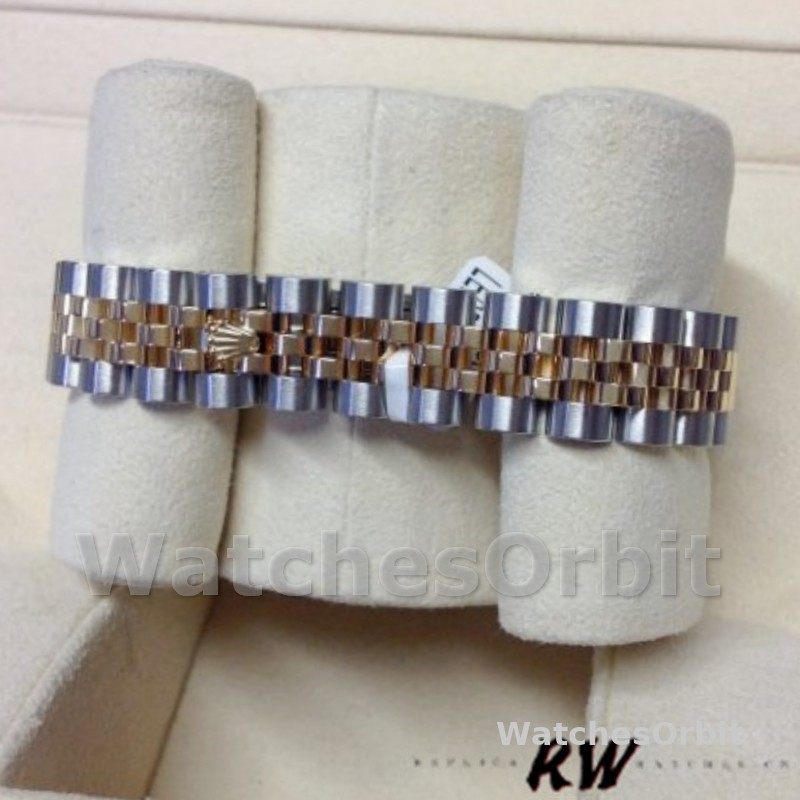 Rolex Datejust 179383 Jubilee Crystal Grey and Champagne Dial 26MM Lady Replica Watch