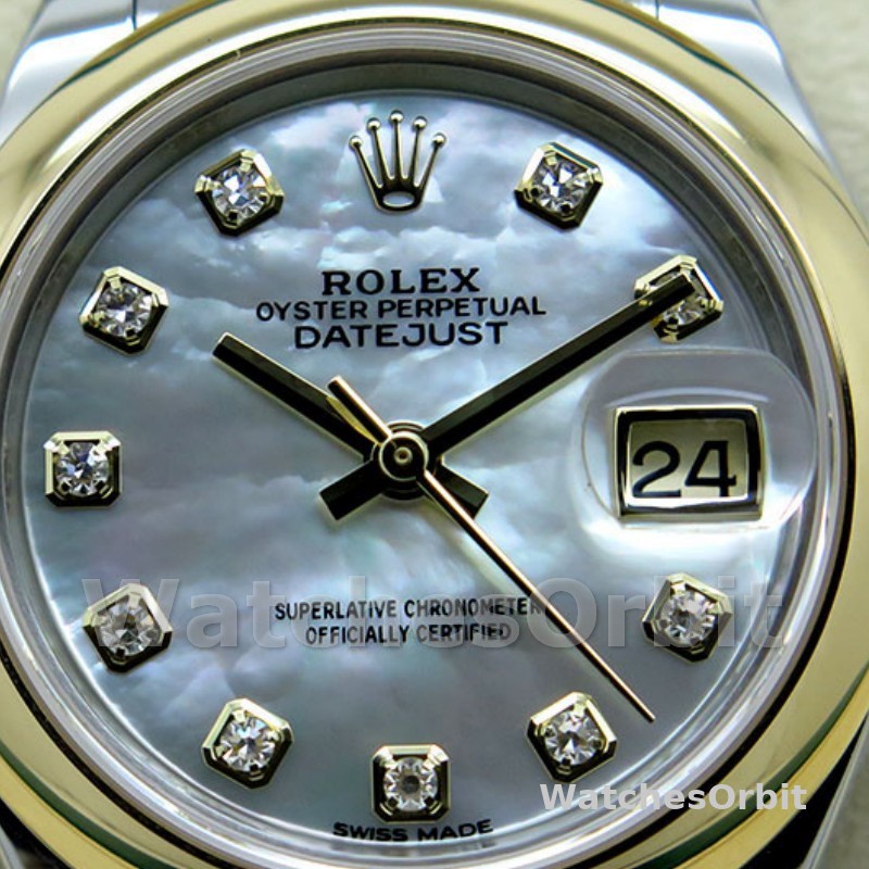 Rolex Datejust 279163 Mother of Pearl Diamond Dial Domed Bezel 28mm Lady Replica Watch