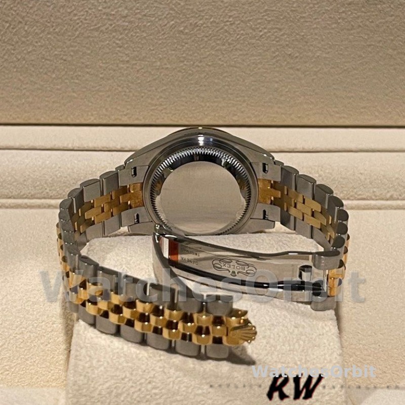 Rolex Datejust 279173 Champagne Diamond Dial Fluted Bezel 28mm Lady Replica Watch