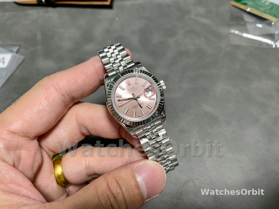 Rolex Datejust 279174 Stainless Steel Pink Index Dial 28mm Lady Replica Watch