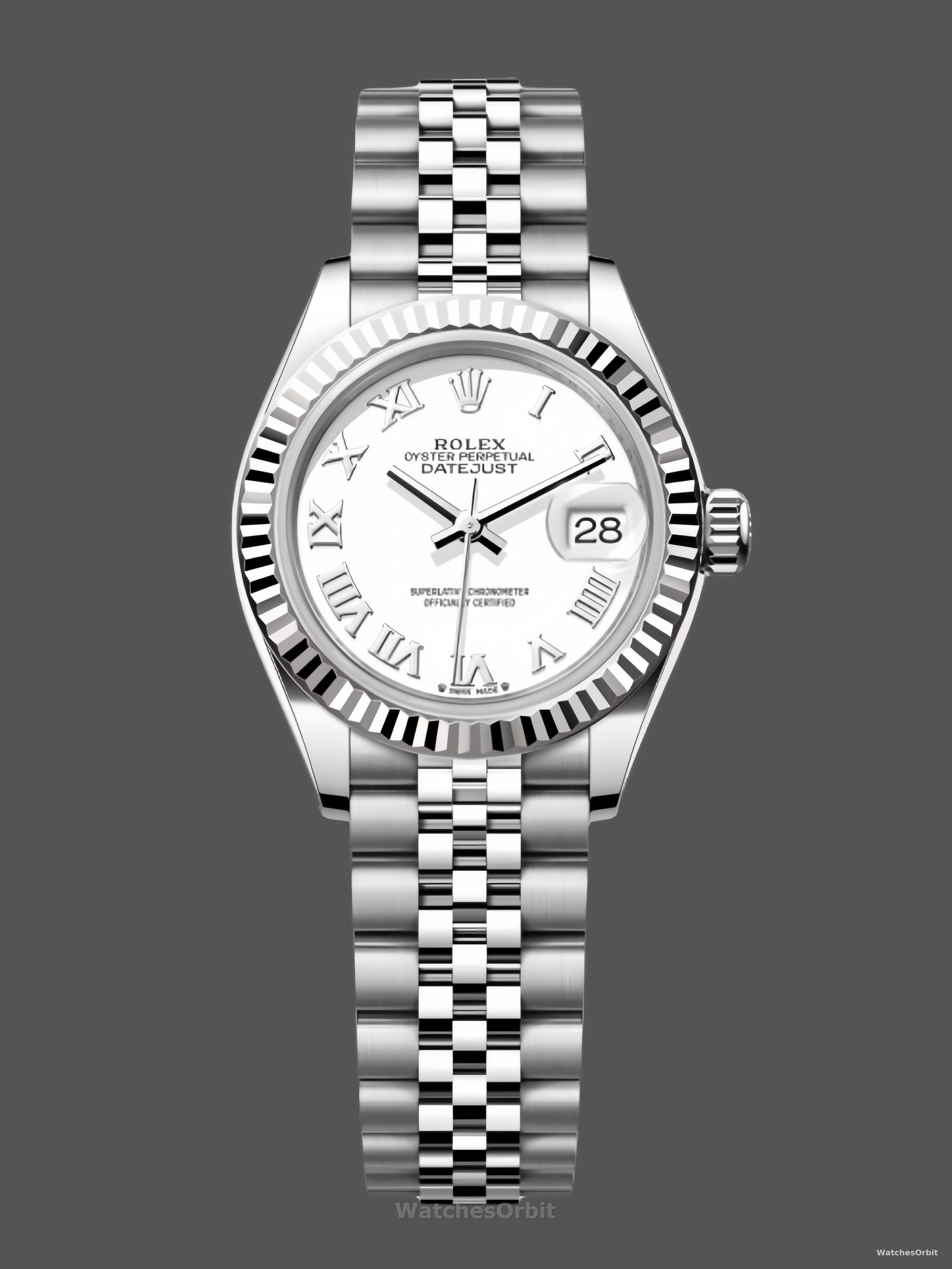 Rolex Datejust 279174 Stainless Steel Silver Roman Numeral Dial 28mm Lady Replica Watch