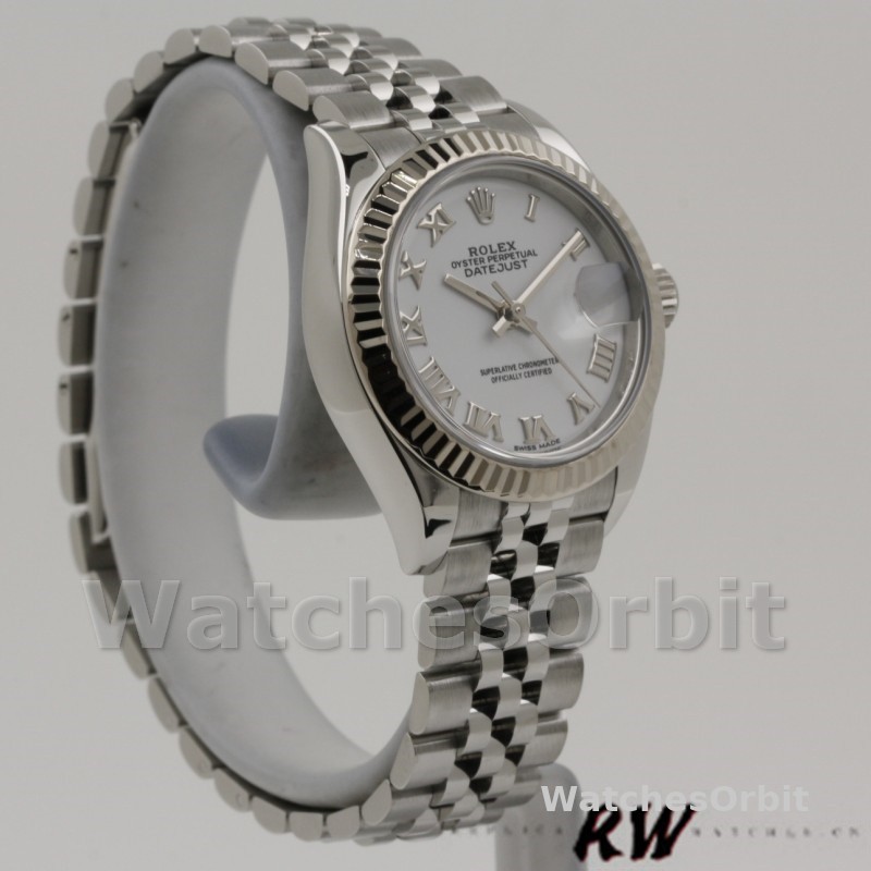 Rolex Datejust 279174 Stainless Steel White Roman Numeral Dial 28mm Lady Replica Watch