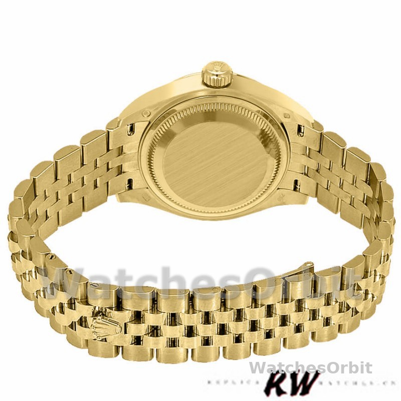 Rolex Datejust 279178 Champagne Diamond Dial Yellow Gold 28mm Lady Replica Watch