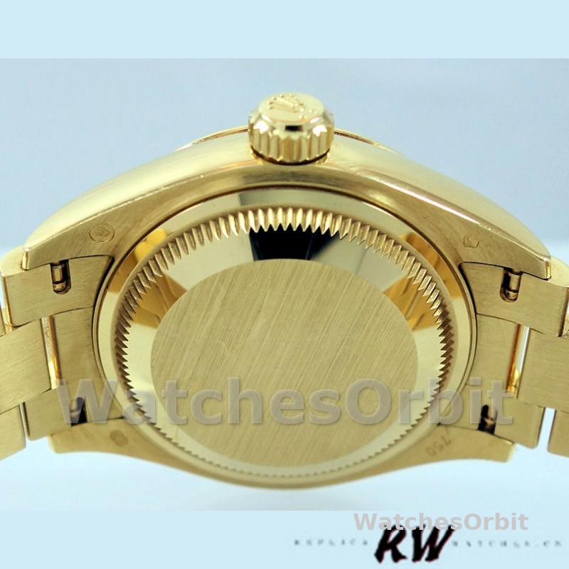 Rolex Datejust 279178 Champagne Index Dial Fluted Bezel 28mm Lady Replica Watch
