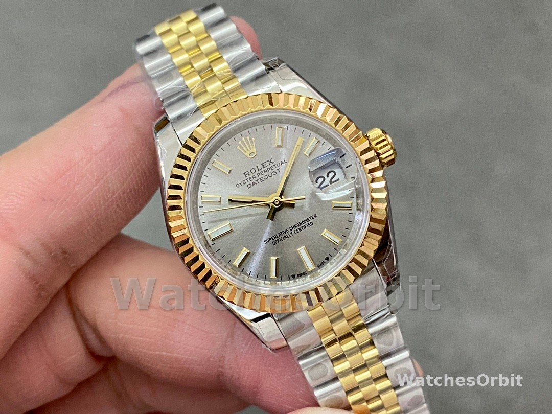 Rolex Datejust 28mm 279173 0019 Silver Index Dial Fluted Bezel 28mm Lady Replica Watch