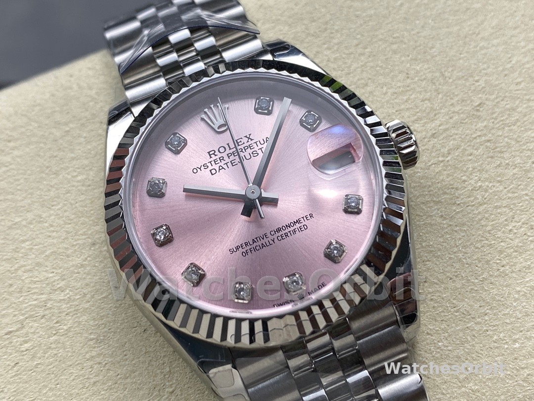 Rolex Datejust 31 Pink Dial Diamonds Jubilee 278274 0032 Women's Watch