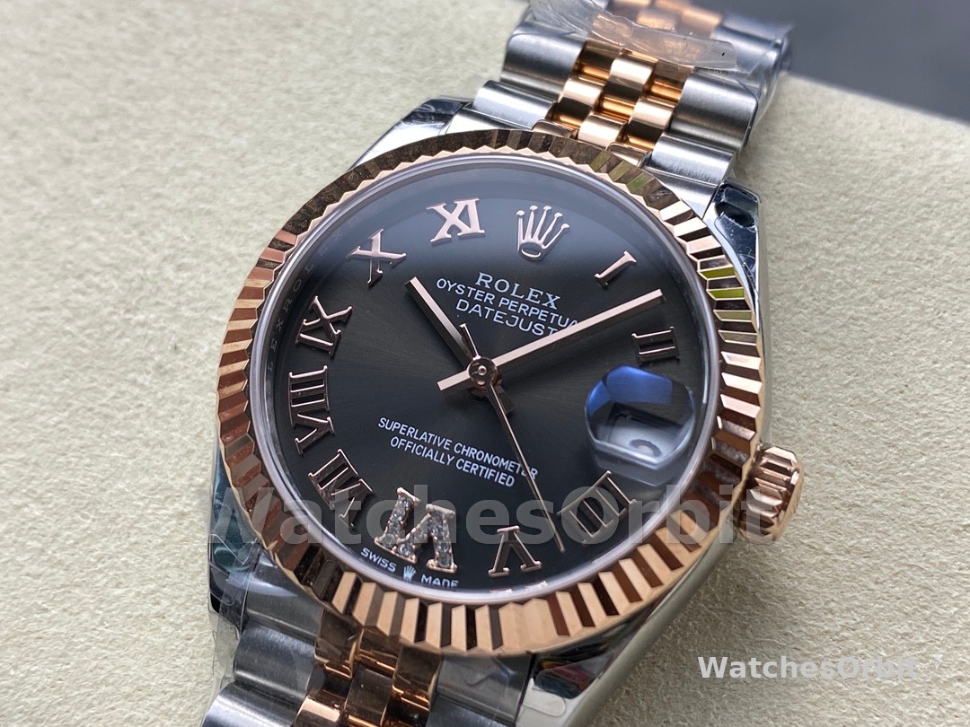 Rolex Datejust 31 Slate Grey Dial Diamond VI 278271 0030 Women's Watch
