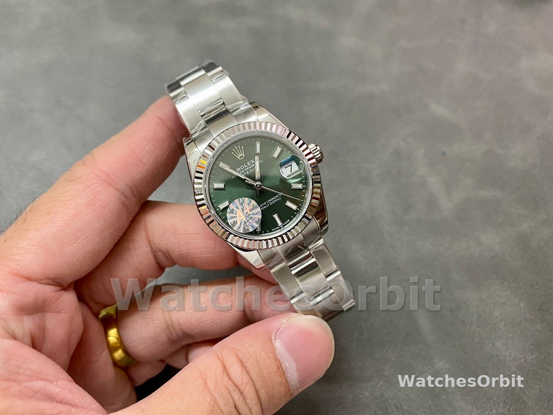 Rolex Datejust 31 White Gold Mint Green Dial M278274 0017 Women's Watch