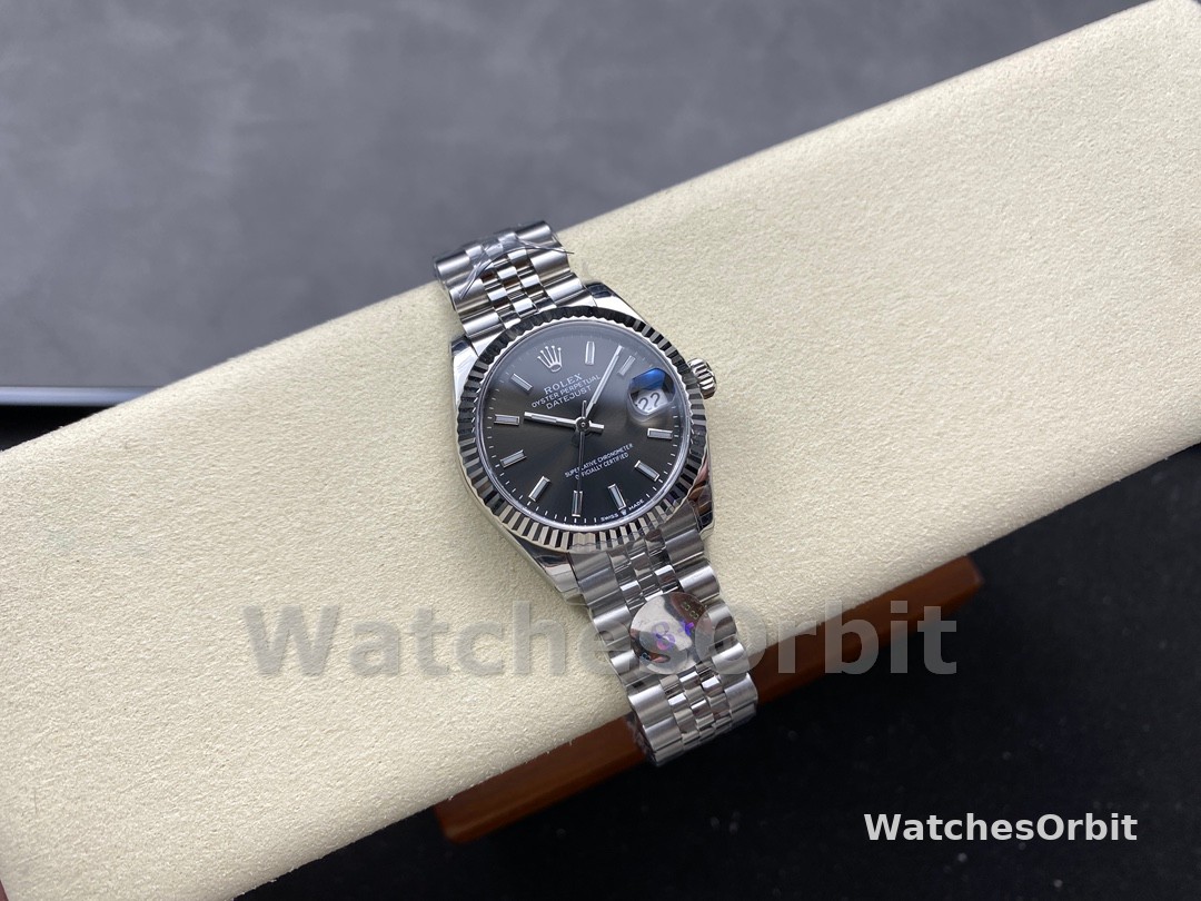 Rolex Datejust 31 White Gold & Steel Dark Grey Dial 278274 0016 Women's Watch