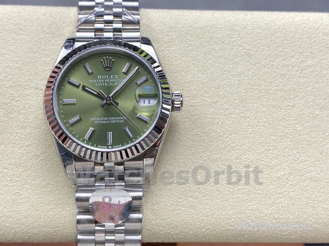 Rolex Datejust 31mm Stainless Steel 278274 0018 Mint Green Index Jubilee