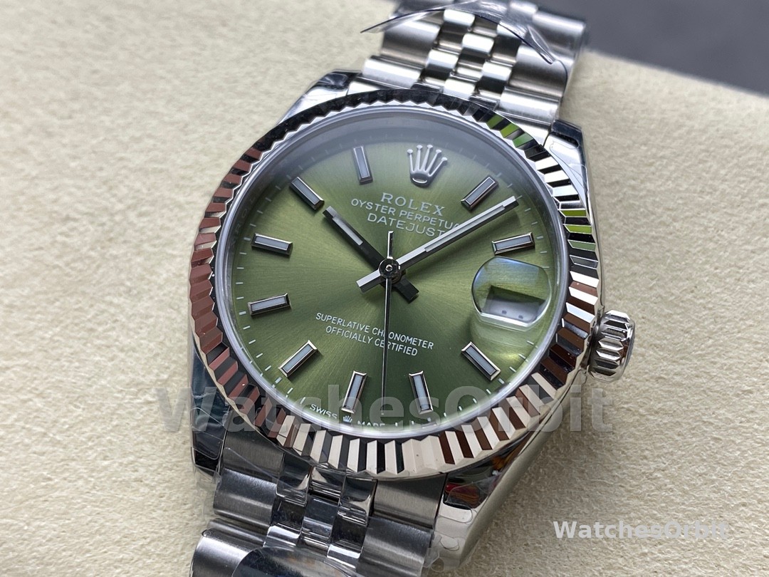 Rolex Datejust 31mm Stainless Steel 278274 0018 Mint Green Index Jubilee