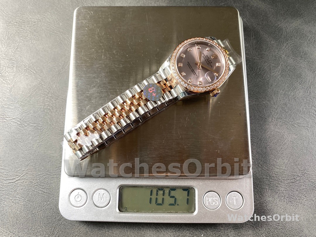 Rolex Datejust 31mm Stainless Steel and Rose Gold 278381RBR 0024 Rose Diamond Jubilee