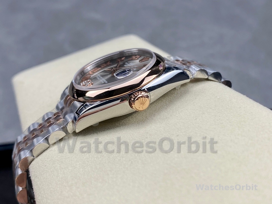 Rolex Datejust 31mm Stainless Steel and Rose Gold m278241 0030 Rhodium Roman VI Jubilee