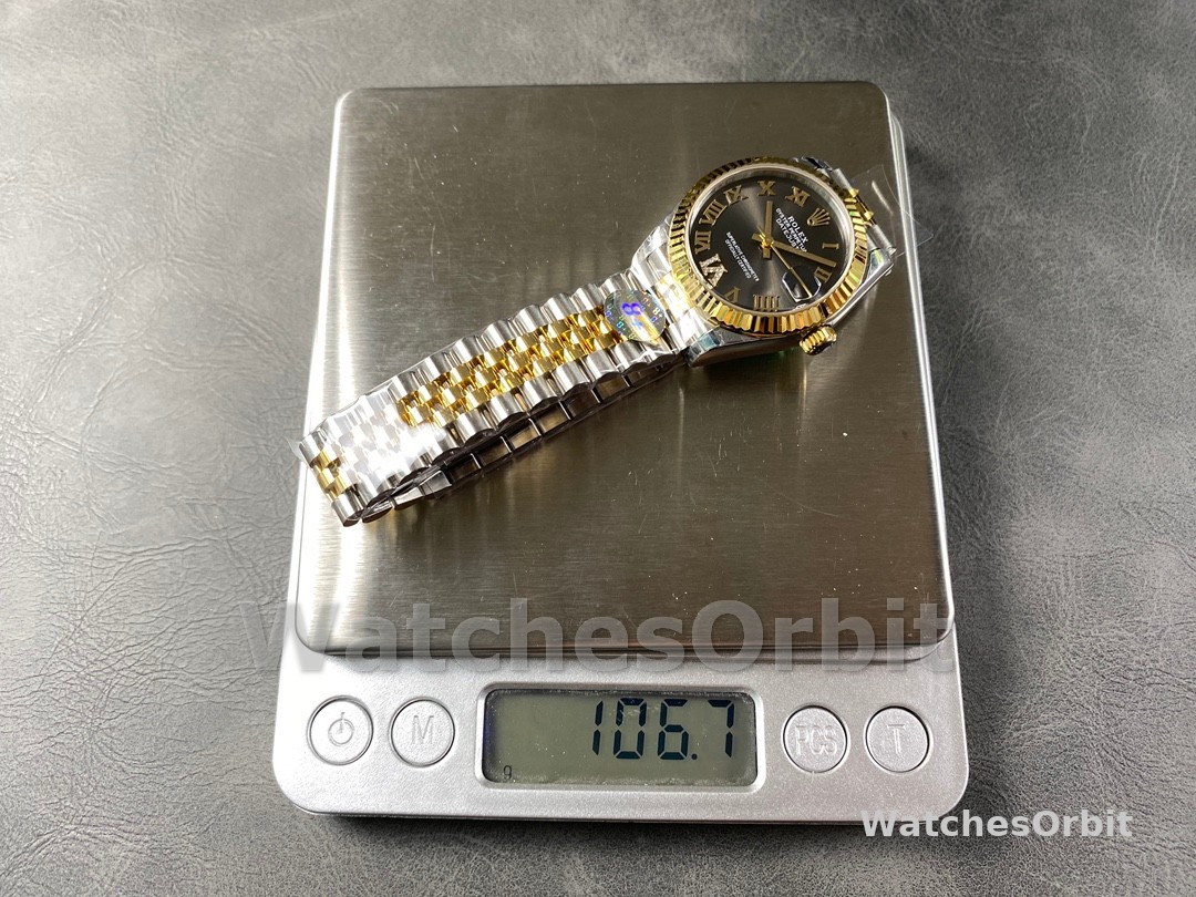 Rolex Datejust 31mm Stainless Steel and Yellow Gold 278273 0018 Grey VI Roman Jubilee