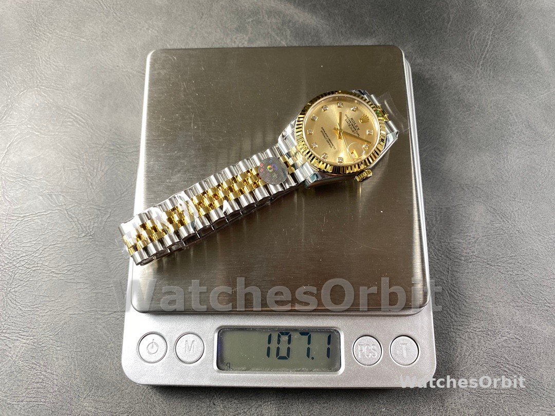 Rolex Datejust 31mm Stainless Steel and Yellow Gold 278273 0026 Champagne Diamond Jubilee