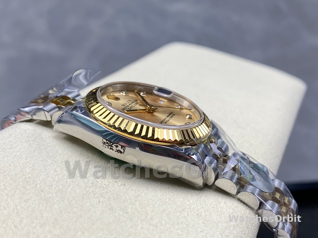 Rolex Datejust 31mm Stainless Steel and Yellow Gold 278273 0026 Champagne Diamond Jubilee