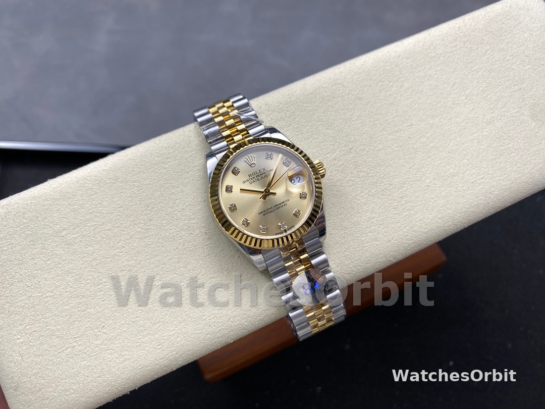 Rolex Datejust 31mm Stainless Steel and Yellow Gold 278273 0026 Champagne Diamond Jubilee