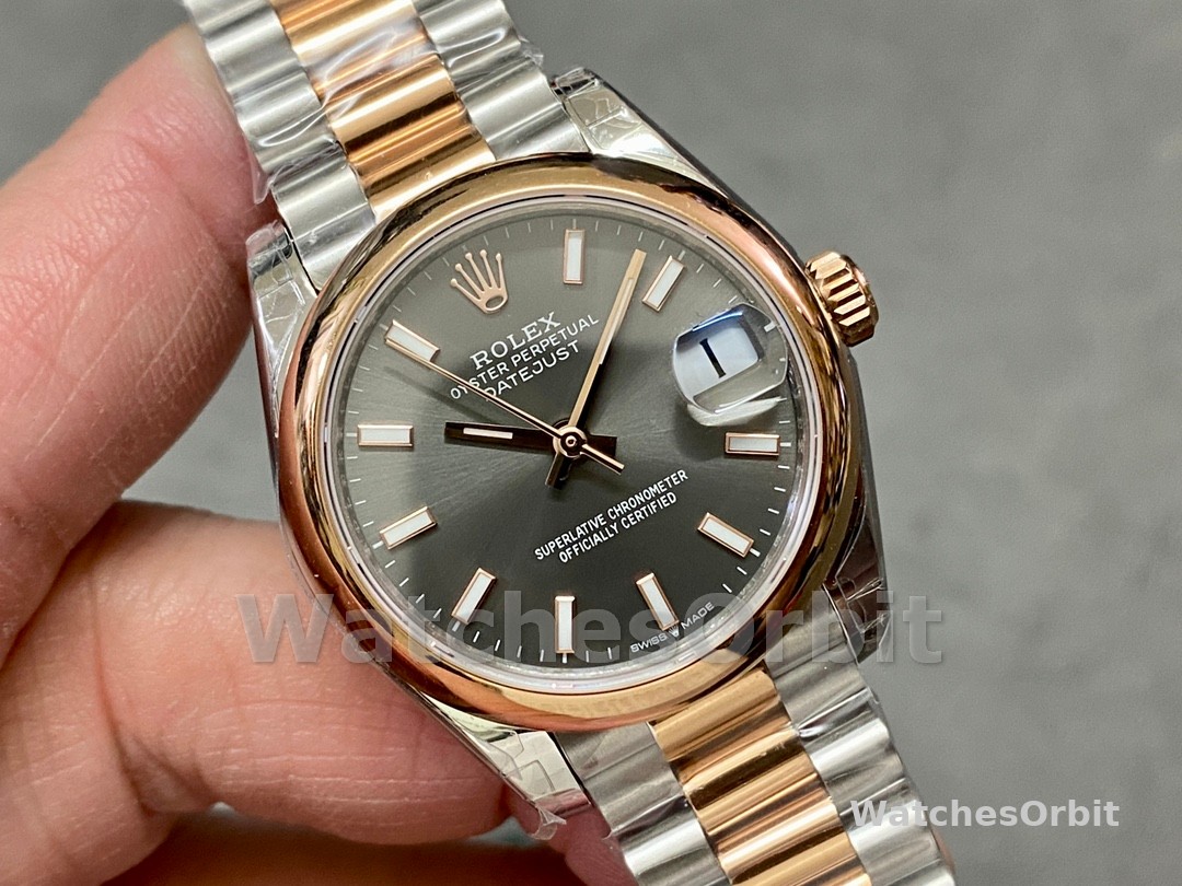 Rolex Datejust 36 Everose Gold Grey Dial Jubilee m126201 0013