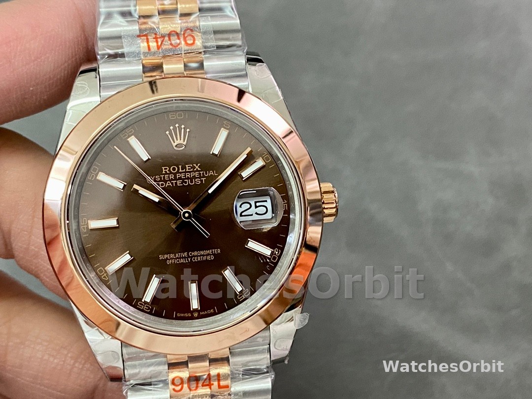 Rolex Datejust 36 Steel & Everose Gold Chocolate Dial M126201 0043 Women's Watch