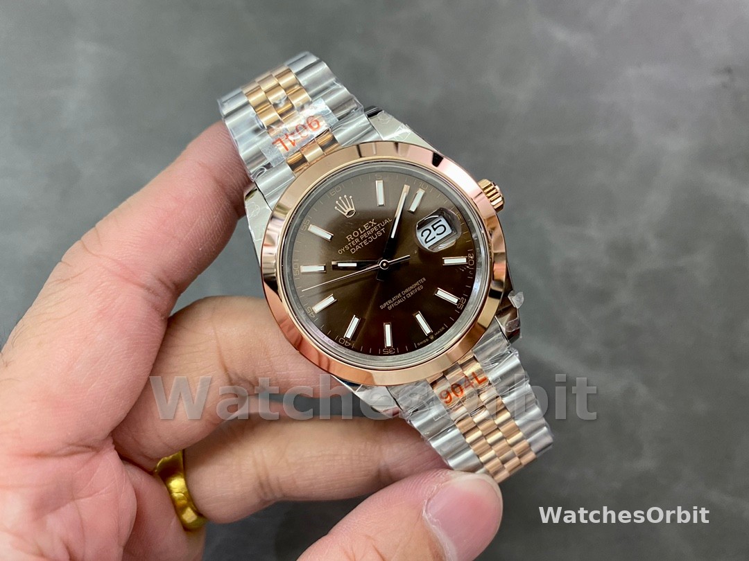 Rolex Datejust 36 Steel & Everose Gold Chocolate Dial M126201 0043 Women's Watch