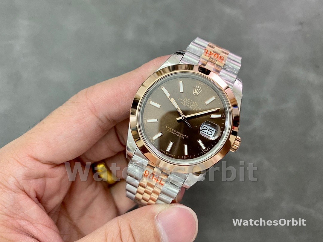 Rolex Datejust 36 Steel & Everose Gold Chocolate Dial M126201 0043 Women's Watch