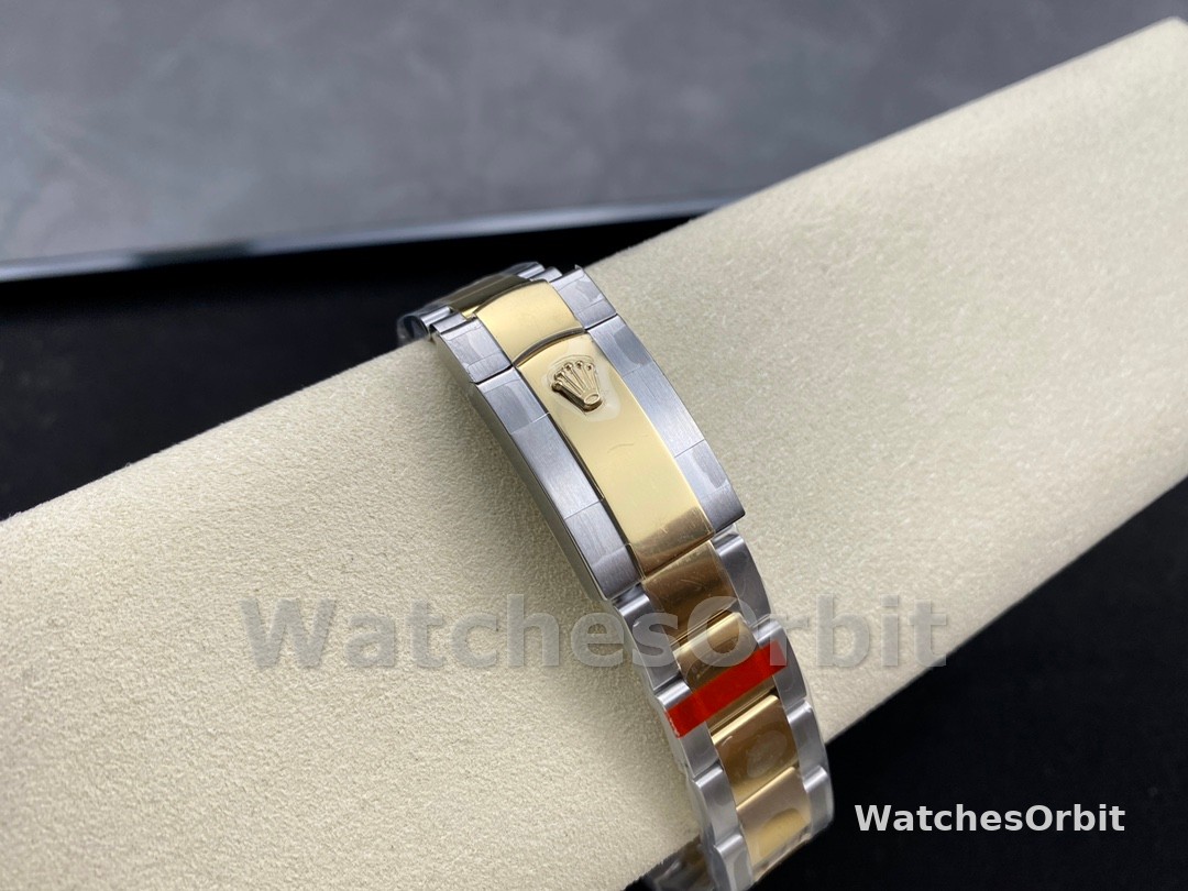 Rolex Datejust 36 Steel & Yellow Gold Mother of Pearl Diamond Dial M126203 0024 Women's Watch