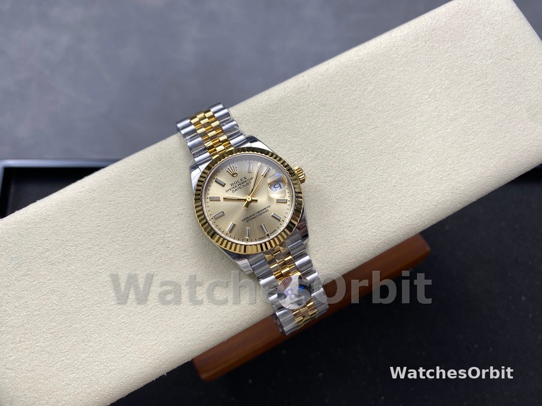 Rolex Datejust 36MM 126233 0015 Champagne Index Dial Fluted Bezel Unisex Replica Watch