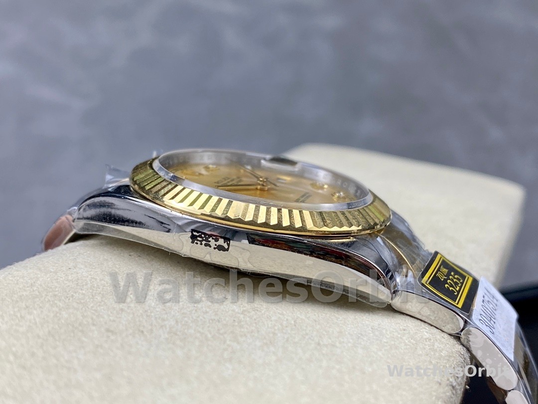 Rolex Datejust 36MM 126233 0018 Champagne Diamond Dial Unisex Replica Watch