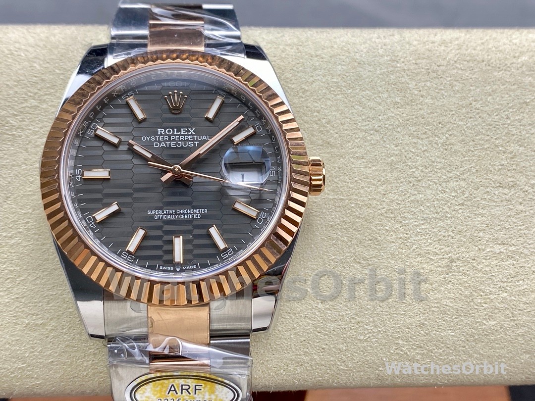 Rolex Datejust 41 Everose Gold & Stainless Steel 126331 0019 Men's Watch