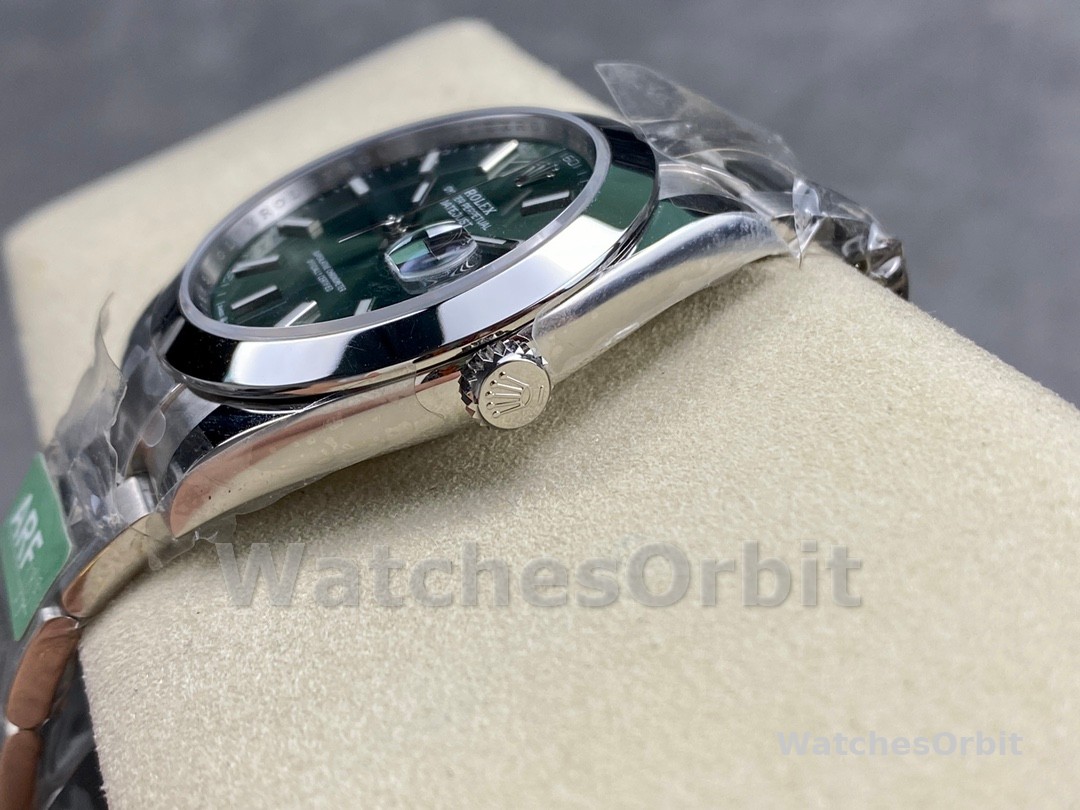 Rolex Datejust 41 Green Stick Dial Oyster m126300 0019 Men's Watch