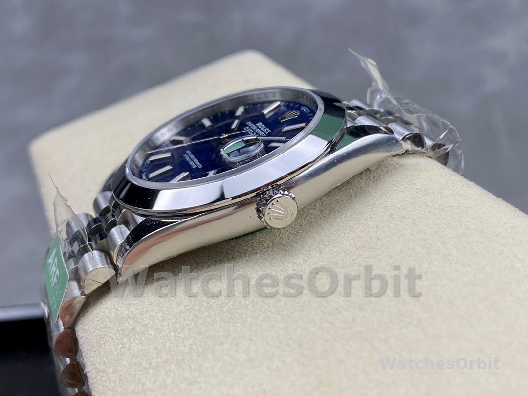 Rolex Datejust 41 Stainless Steel Smooth 126300 0024 Blue Stick Dial