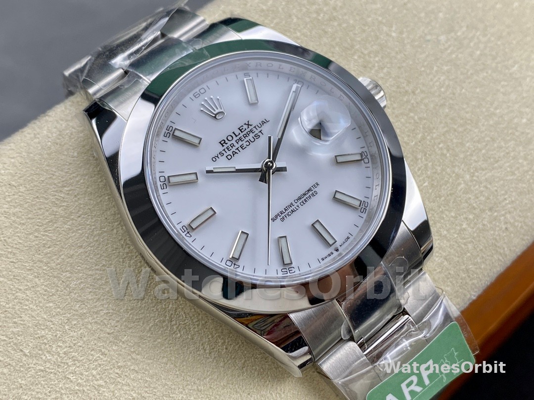Rolex Datejust 41 Stainless Steel White Dial M126300 0005 Men's Watch