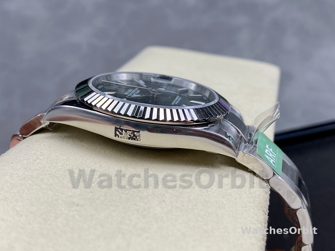 Rolex Datejust 41mm Fluted Bezel Green Dial m126334 0027 Mens Replica Watch