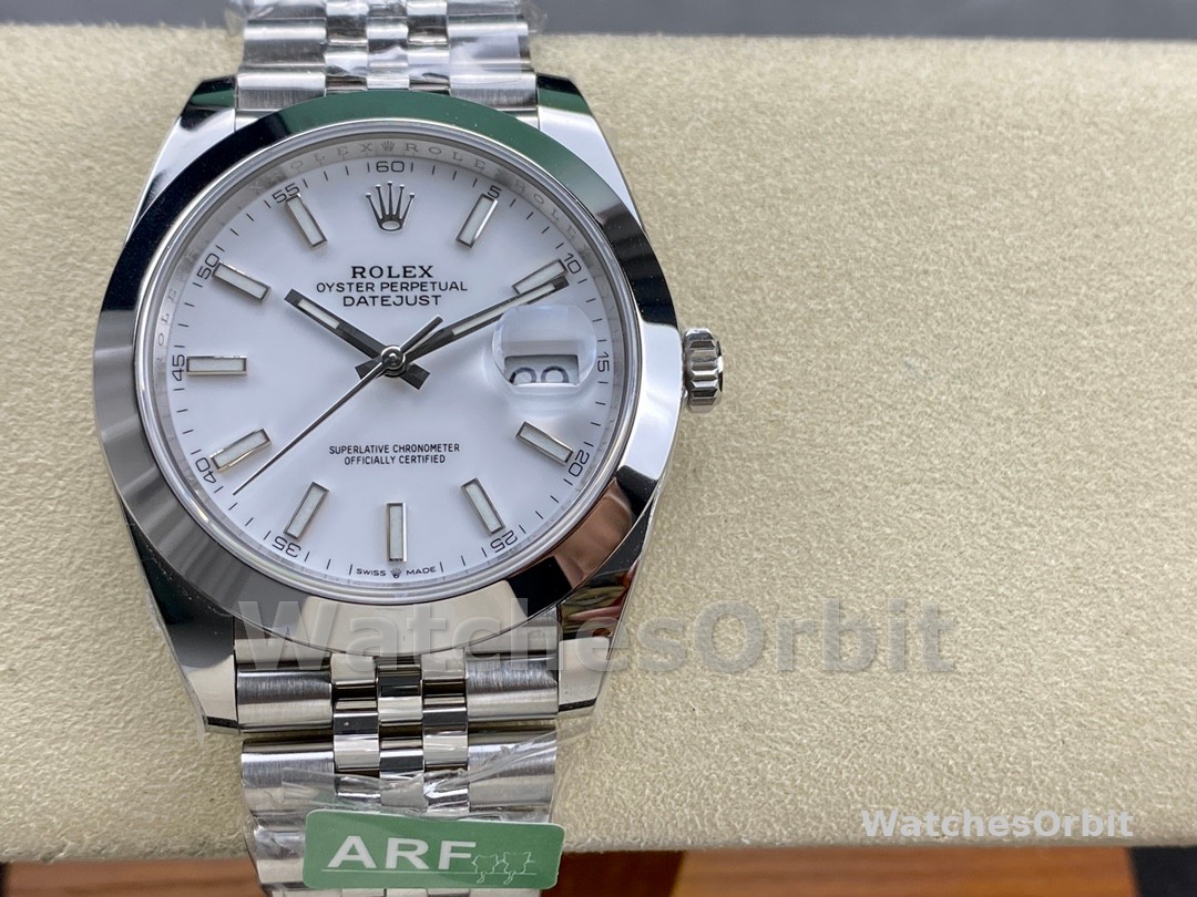 Rolex Datejust 41mm Stainless Steel 126300 0006 White Index Jubilee
