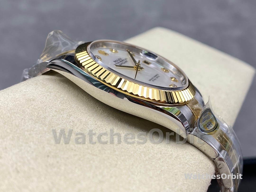 Rolex Datejust 41mm Steel and Yellow Gold 126333 0017 White Mop Diamond Oyster