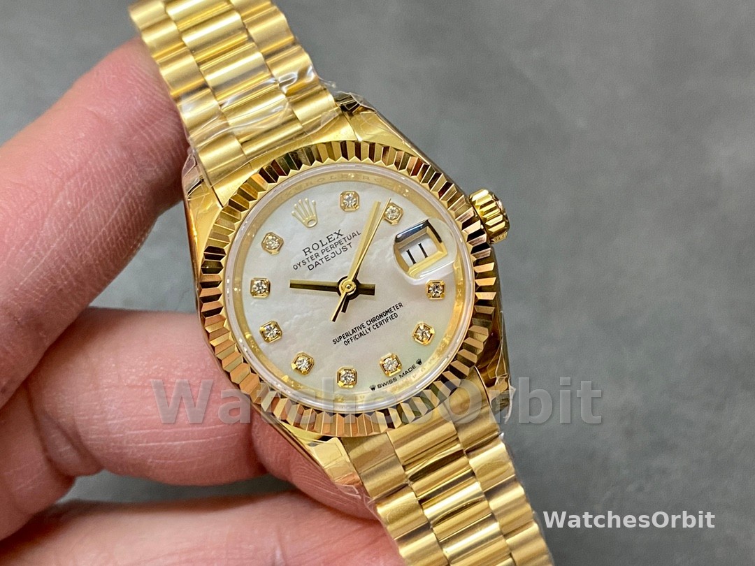 Rolex Datejust m279178 0025 Mother Of Pearl Dial Fluted Bezel 28mm Lady Replica Watch
