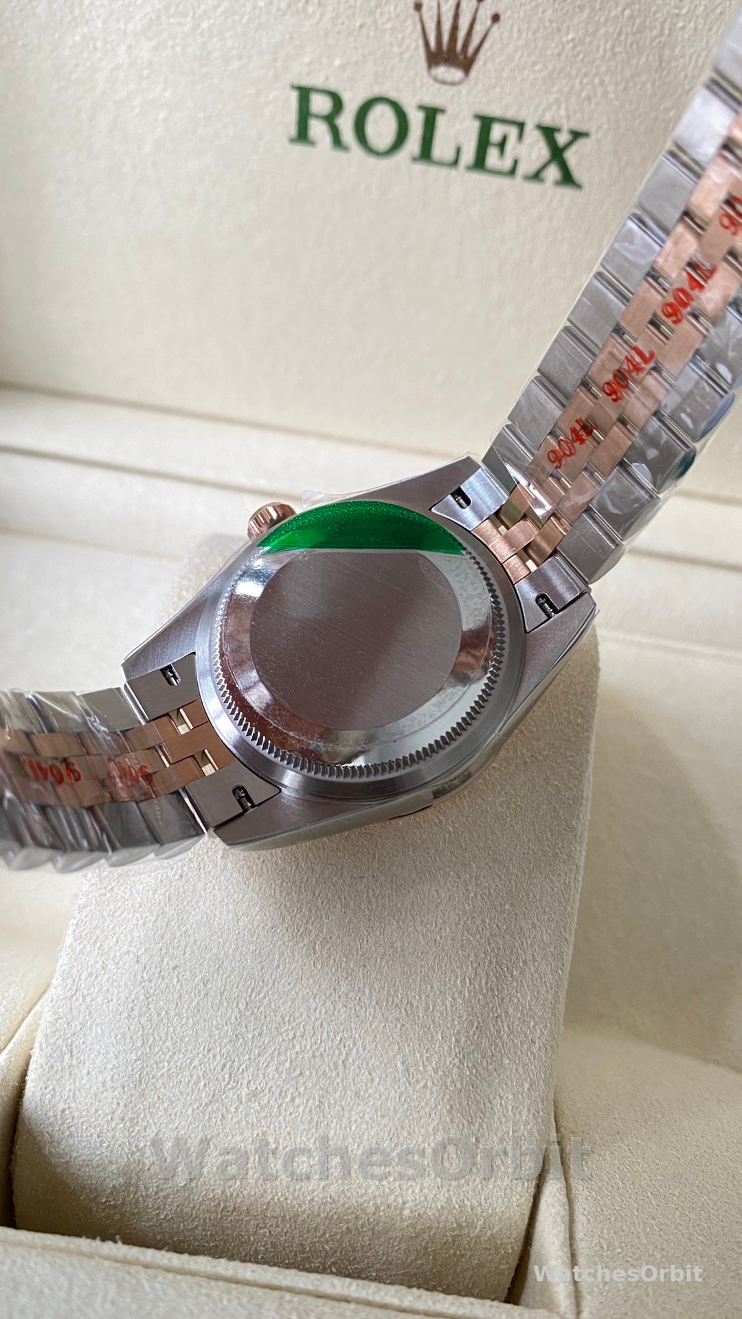 Rolex Datejust Olive Green Diamond Steel & Rose Gold 279381RBR 0007 Lady Watch