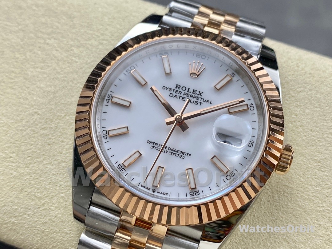 Rolex Datejust Steel & Everose Gold White Dial M126231 0017