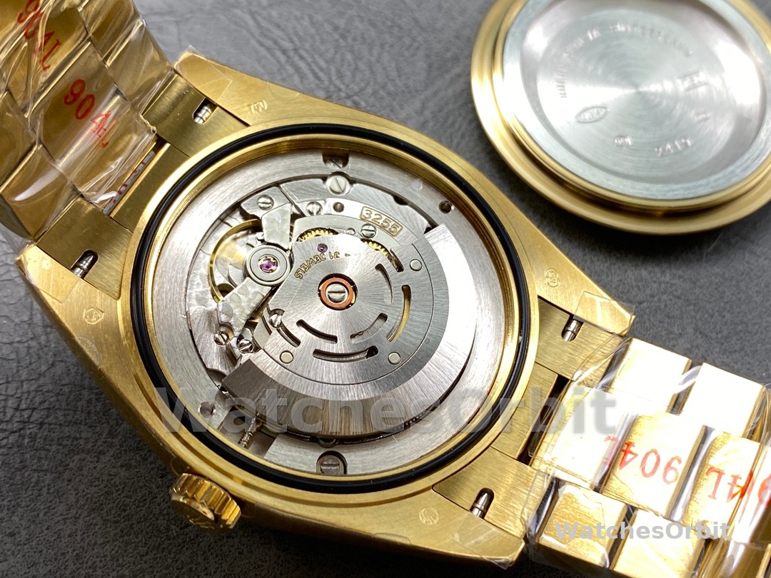 Rolex Day Date 40 Yellow Gold Pave Diamond Dial M228238 0054 Men's Watch