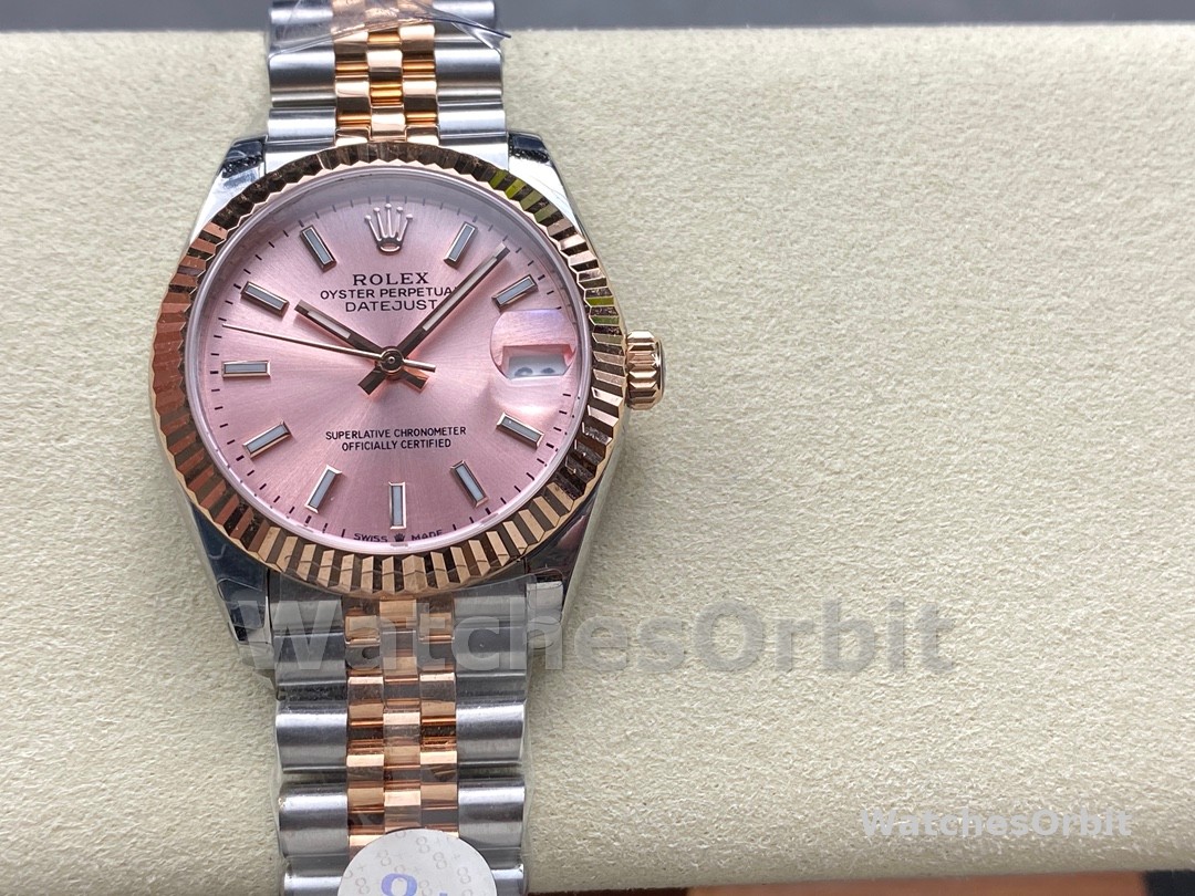 Rolex Lady Datejust 31 Two-Tone Fluted Rose Jubilee 279171 0023