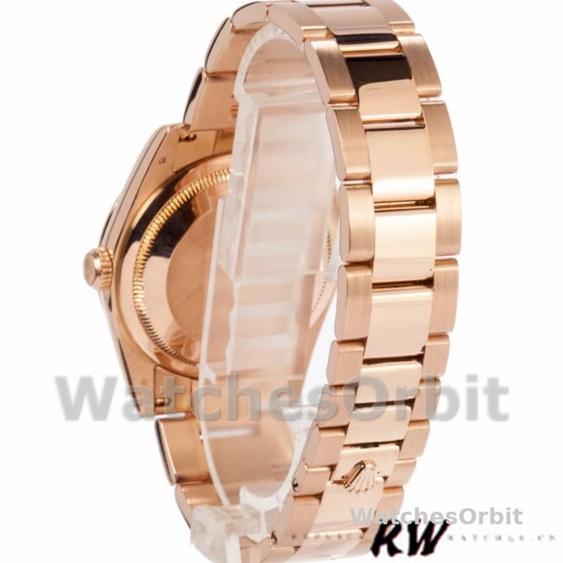 Rolex Day-Date 118205 Rose Gold Grey Dial 36mm Unisex Replica Watch