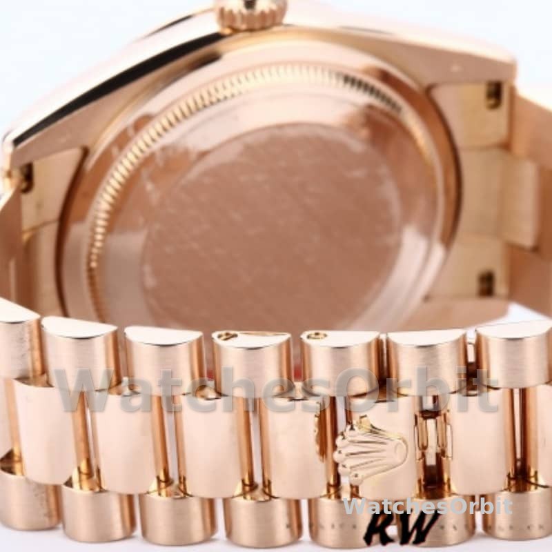 Rolex Day-Date 118205 Rose Gold Pink dial Automatic 36mm Unisex Replica Watch