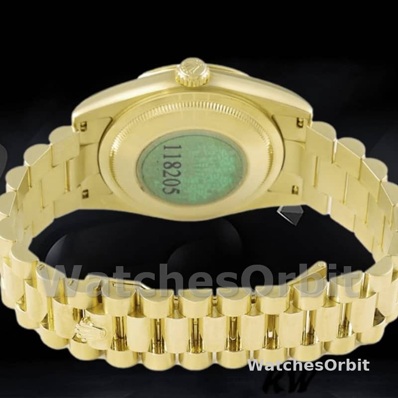 Rolex Day-Date 118208 Black Diamond Dial 36mm Unisex Replica Watch