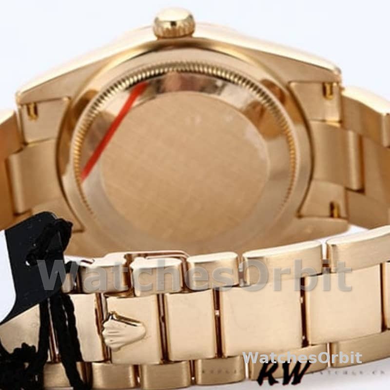 Rolex Day-Date 118208 Black Mother of Pearl Diamond Dial 36mm Unisex Replica Watch