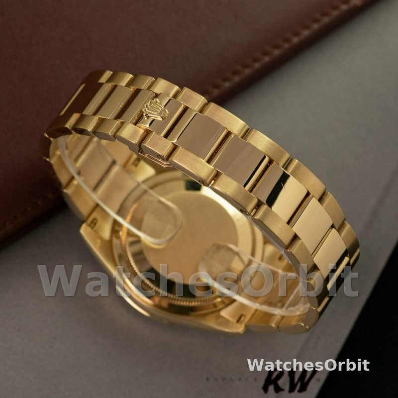 Rolex Day-Date 118208 champagne dial Arabic Numeral Hour Markers 36mm Unisex Replica Watch