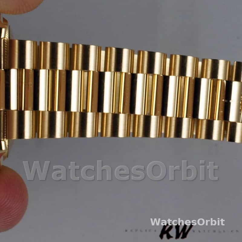 Rolex Day-Date 118208 Mother of Pearl Roman Numeral Dial 36mm Unisex Replica Watch