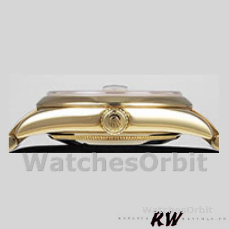 Rolex Day-Date 118208 Silver Dial Yellow Gold 36mm Unisex Replica Watch