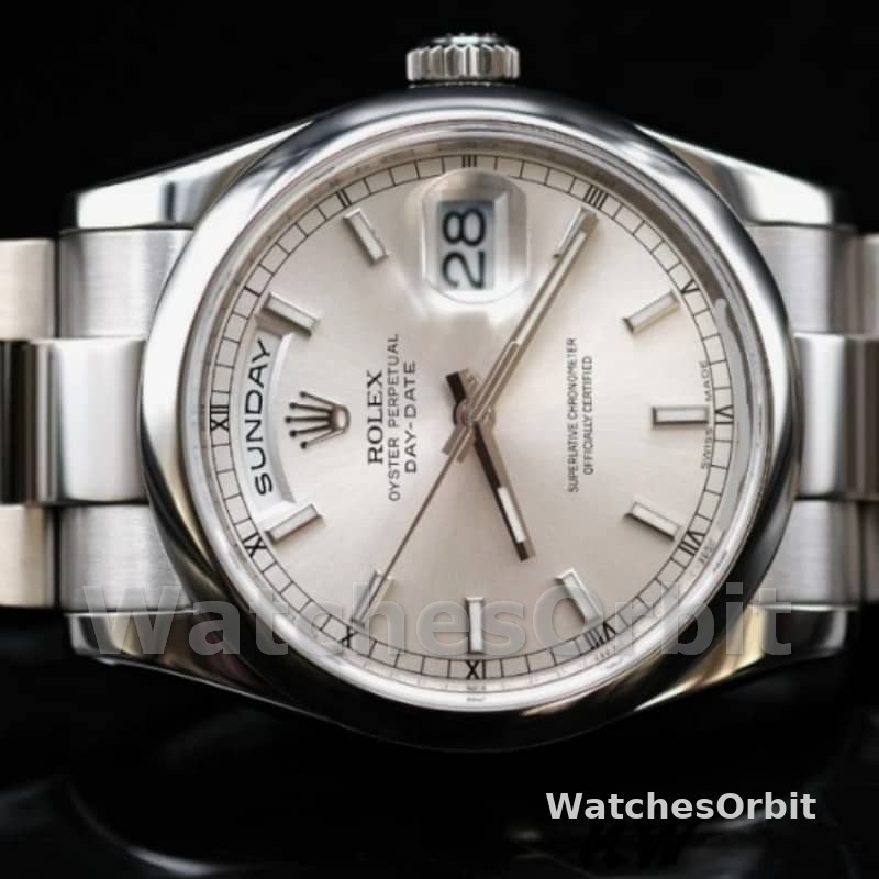 Rolex Day-Date 118209 Silver Dial 36mm Unisex Replica Watch